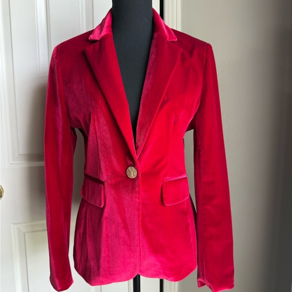 Red Velvet Women's Blazer - Picture 1 of 7